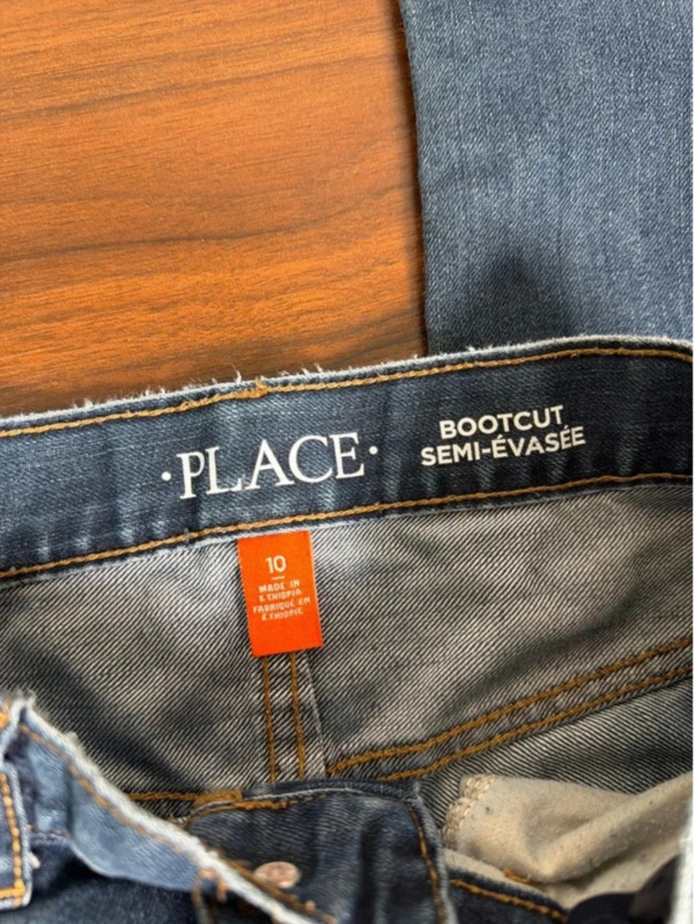 PLACE Girls Bootcut Jeans 10 Semi